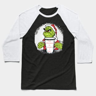 Grinch I hate people Baseball T-Shirt